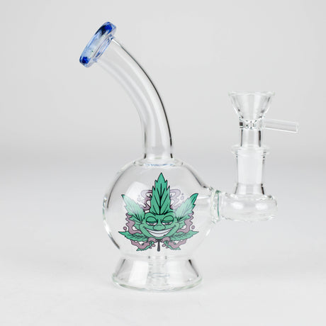 6.5″ Cartoon PrintGlass Bong [F230829-1D] Glass Bong Canadian Distributor Blue (Sticker 3)