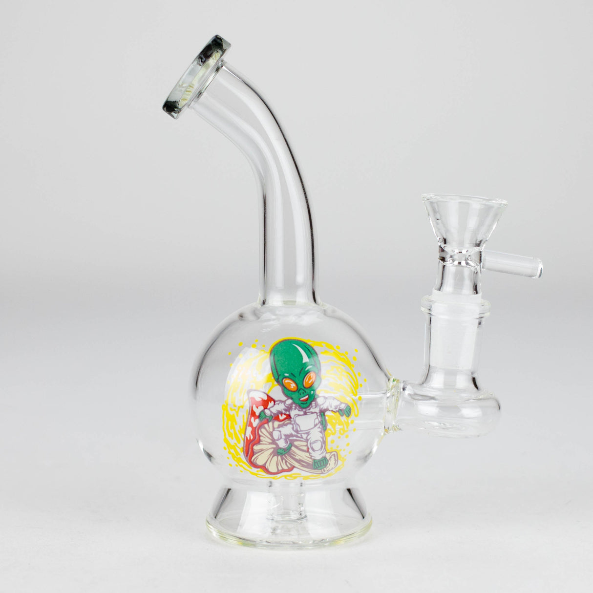 6.5″ Cartoon PrintGlass Bong [F230829-1D] Glass Bong Canadian Distributor Gray (Sticker 4)