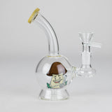 6.5″ Cartoon PrintGlass Bong [F230829-1D] Glass Bong Canadian Distributor Yellow (Sticker 5)