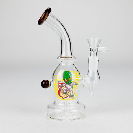 6.5″ Cartoon PrintGlass Bong [F230829-2B] Glass Bong Canadian Distributor Amber (Sticker 2)