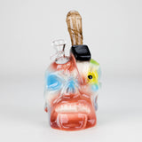 8" Vintage Dead Face Ceramic Bong – Horror-Inspired Smoking Art [ES094WP] Ceramic Bong Canadian Distributor