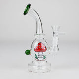 6.5″ Cartoon PrintGlass Bong [F230829-2B] Glass Bong Canadian Distributor Green (Sticker 5)