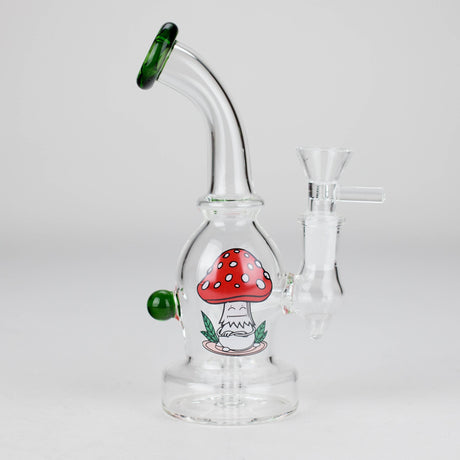 6.5″ Cartoon PrintGlass Bong [F230829-2B] Glass Bong Canadian Distributor Green (Sticker 5)