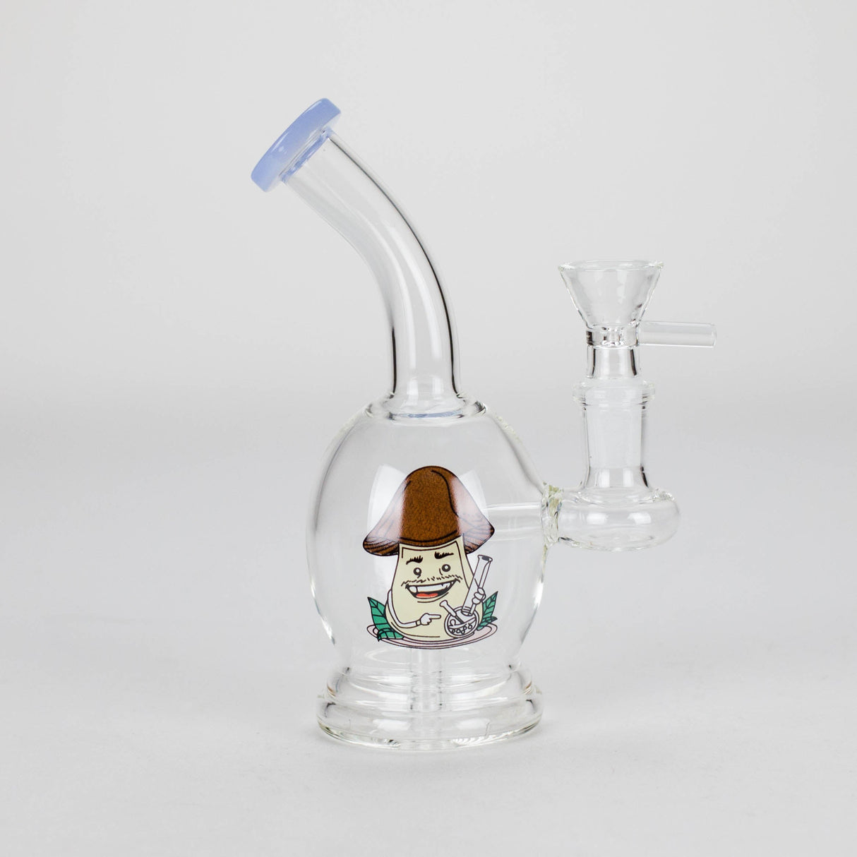 6.5″ Cartoon PrintGlass Bong [F230829-2C] Glass Bong Canadian Distributor Milk Blue (Sticker 5)