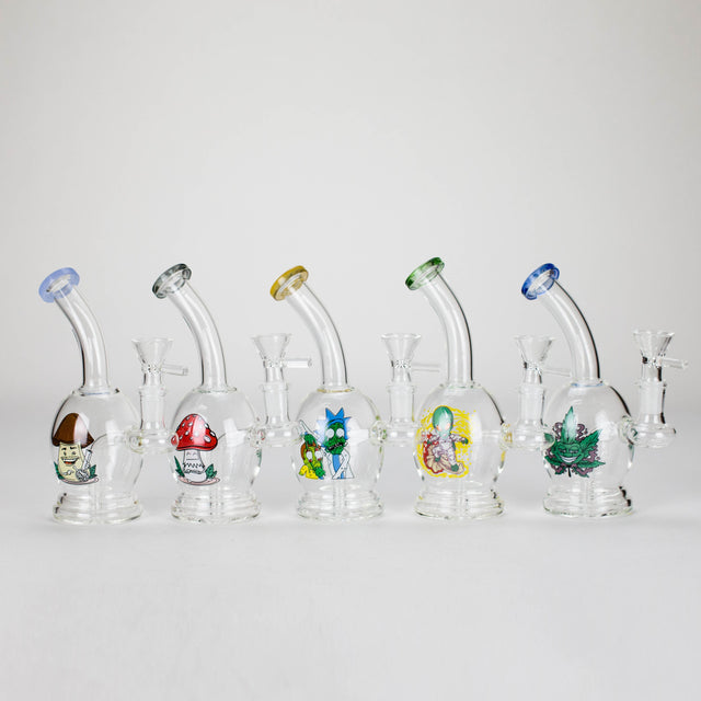 6.5″ Cartoon PrintGlass Bong [F230829-2C] Glass Bong Canadian Distributor