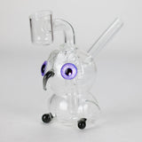 4″ Owl Glass Dab Rig [F20230926-4B] Glass Rig Canadian Distributor Gray