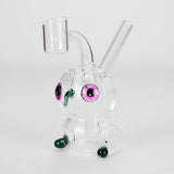4″ Owl Glass Dab Rig [F20230926-4B] Glass Rig Canadian Distributor Lake Green
