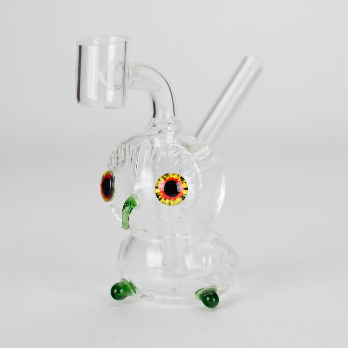 4″ Owl Glass Dab Rig [F20230926-4B] Glass Rig Canadian Distributor Green