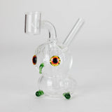 4″ Owl Glass Dab Rig [F20230926-4B] Glass Rig Canadian Distributor Green