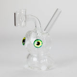 4″ Owl Glass Dab Rig [F20230926-4B] Glass Rig Canadian Distributor White