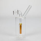 4″ Glass Dab Rig with Banger [G230806-5] Glass Rig Canadian Distributor Amber