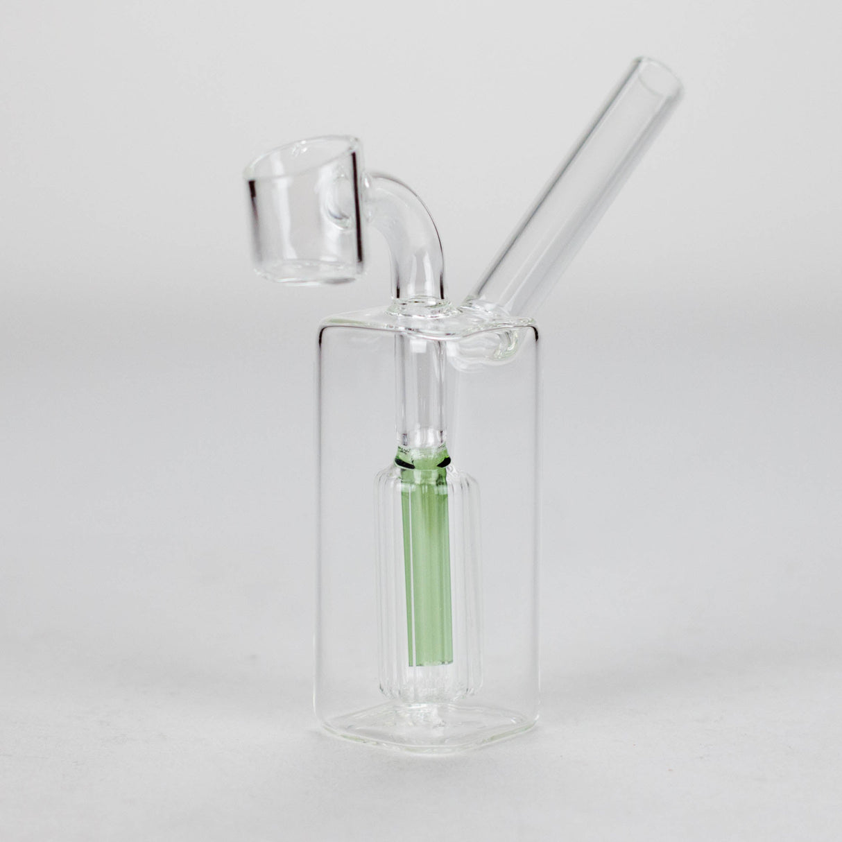 4″ Glass Dab Rig with Banger [G230806-5] Glass Rig Canadian Distributor Green