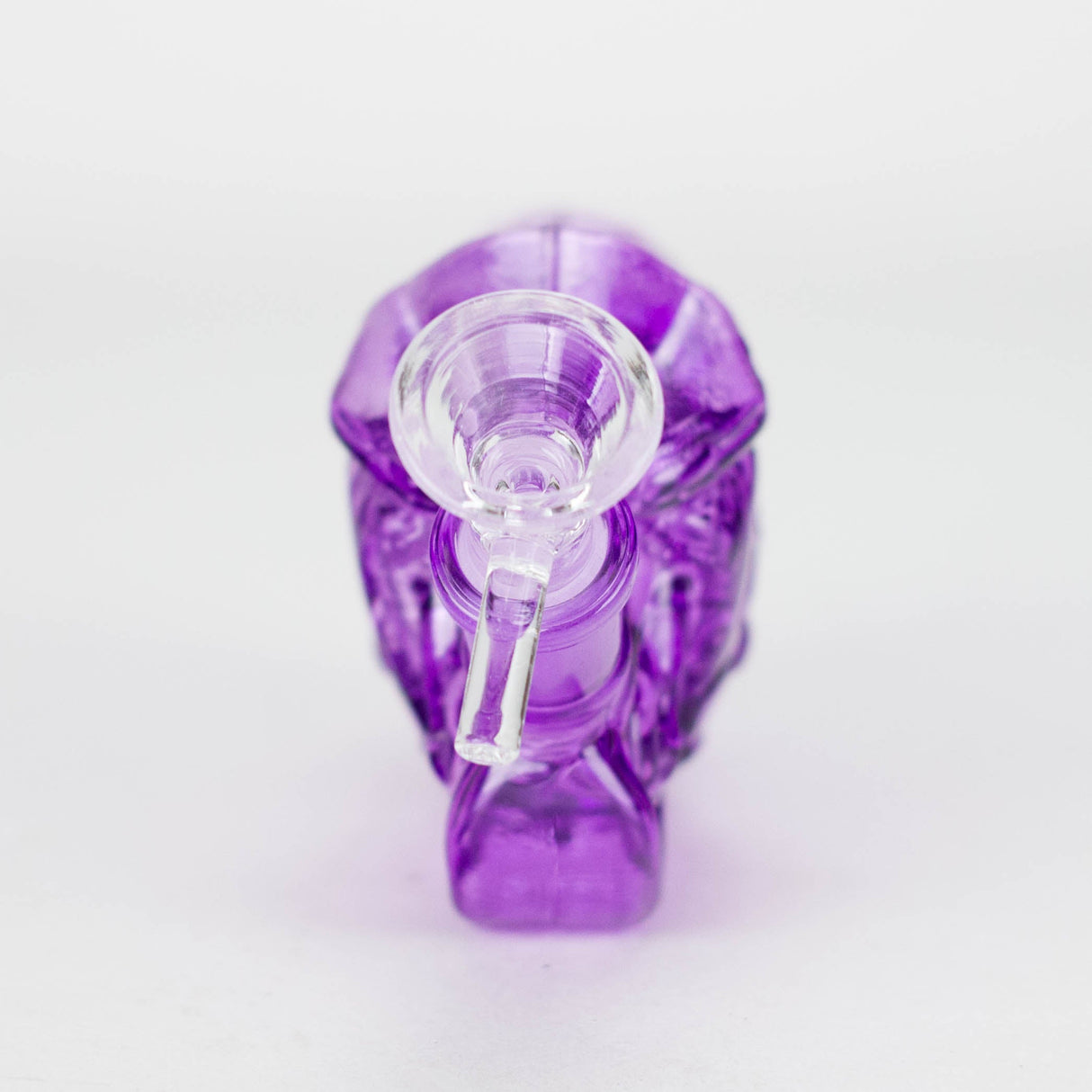 7″ Purple Heavy Bike Soft Glass Bong [TX217] Glass Bong Canadian Distributor