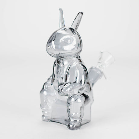 6″ Black Bunny Soft Glass Bong [XD006] Glass Bong Canadian Distributor