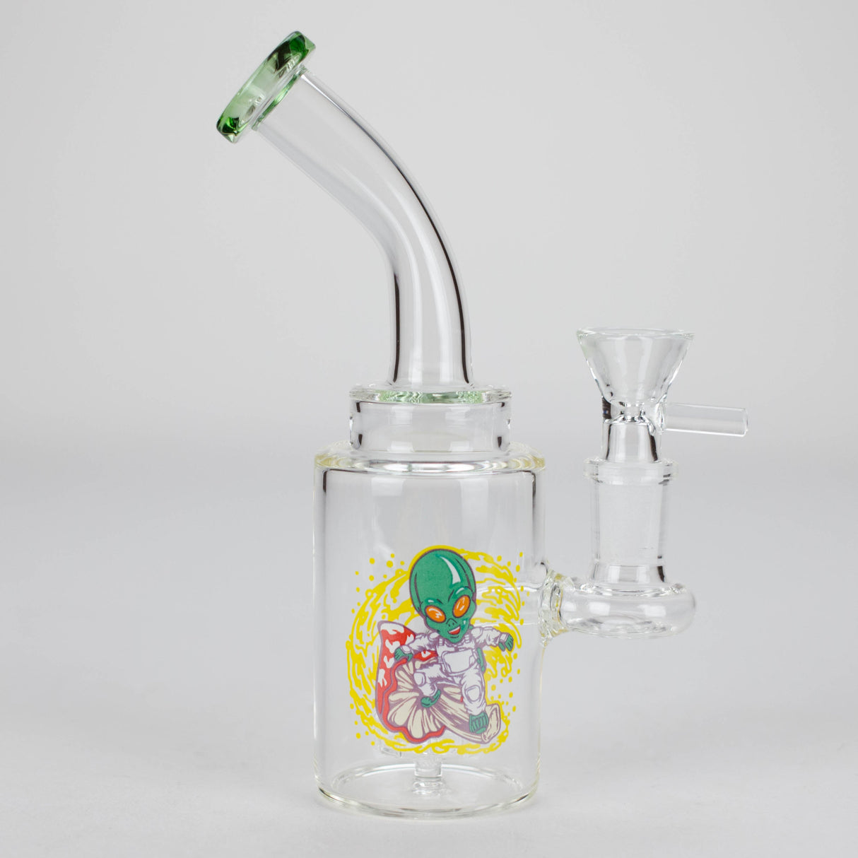 6.5″ Cartoon PrintGlass Bong [F230829-2A] Glass Bong Canadian Distributor Green (Sitcker 3)