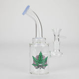6.5″ Cartoon PrintGlass Bong [F230829-2A] Glass Bong Canadian Distributor Milk Blue (Sticker 4)