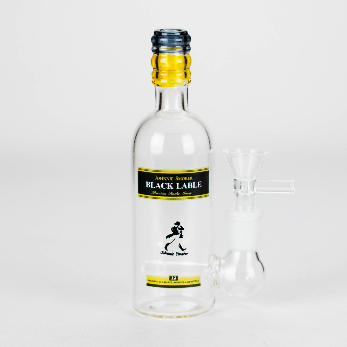 6″ Wine Bottle Design Glass Bong [G0923045] Glass Bong Canadian Distributor Johnnie Smoker (Bottle 6)