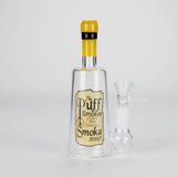 6″ Wine Bottle Design Glass Bong [G0923045] Glass Bong Canadian Distributor The Puff Smoker (Bottle 7)