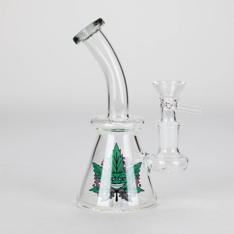 6.5″ Cartoon PrintGlass Bong [F230829-2D] Glass Bong Canadian Distributor Gray (Sticker 4)