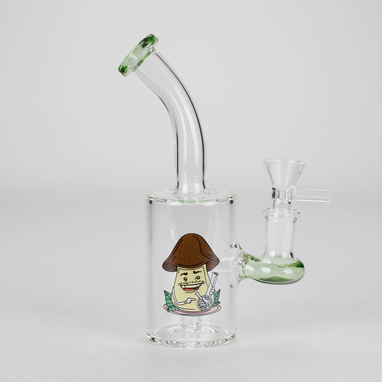6.5″ Cartoon Print Glass Bong [F230829-2E] Glass Bong Canadian Distributor Green (Sticker 1)