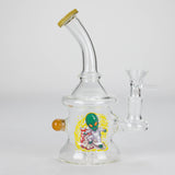 6.5″ Cartoon PrintGlass Bong [F230829-1E] Glass Bong Canadian Distributor Yellow (Sticker 3)