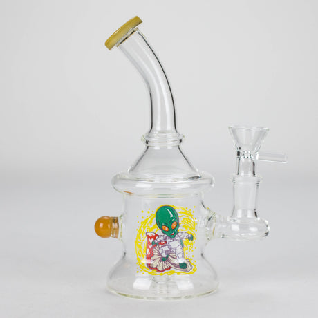 6.5″ Cartoon PrintGlass Bong [F230829-1E] Glass Bong Canadian Distributor Yellow (Sticker 3)