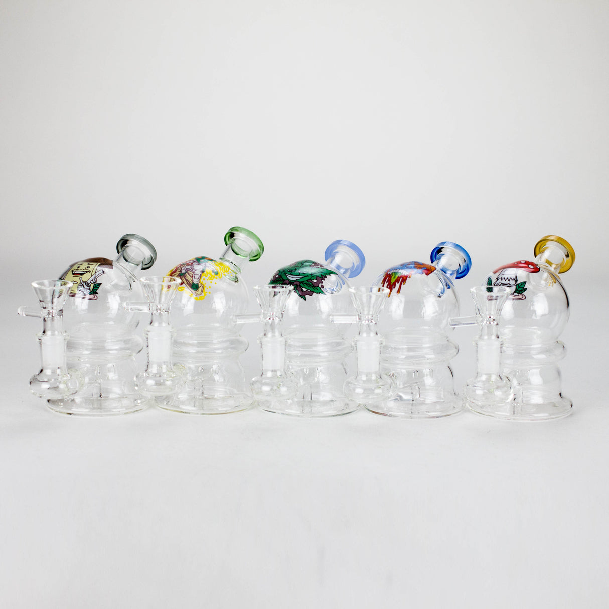 6.5″ Cartoon Print Glass Bong [F230829-3] Glass Bong Canadian Distributor