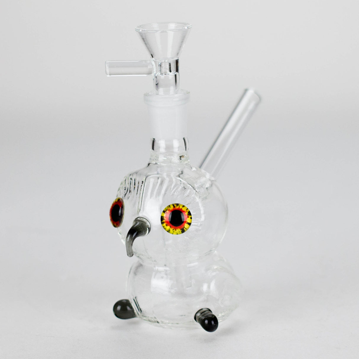 4″ Owl Glass Bong [F20230926-4A] Glass Bong Canadian Distributor Gray