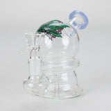 6.5″ Cartoon Print Glass Bong [F230829-3] Glass Bong Canadian Distributor Milk Blue (Sticker 3)