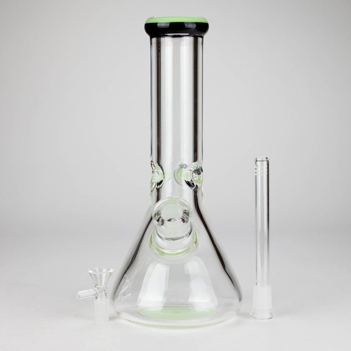 12" Classic Rim Beaker Bong – 9mm Thick Glass with 14mm Bowl Joint Glass Bong RMG WHOLESALE