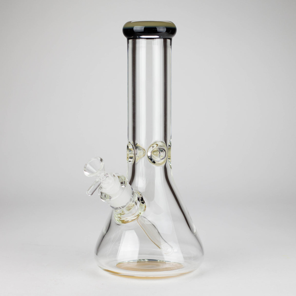 12" Classic Rim Beaker Bong – 9mm Thick Glass with 14mm Bowl Joint Glass Bong RMG WHOLESALE Yellow