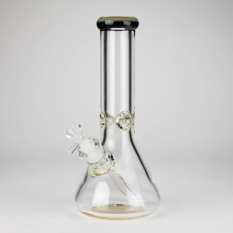 12" Classic Rim Beaker Bong – 9mm Thick Glass with 14mm Bowl Joint Glass Bong RMG WHOLESALE Yellow