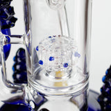 17" Enchanted Forest Glass Bong – Stemless Recycler with 14mm Bowl Joint Glass Bong RMG WHOLESALE