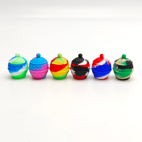 5ml Silicone Honey Wax Container Jar of 72 Vial Super Supplys Inc