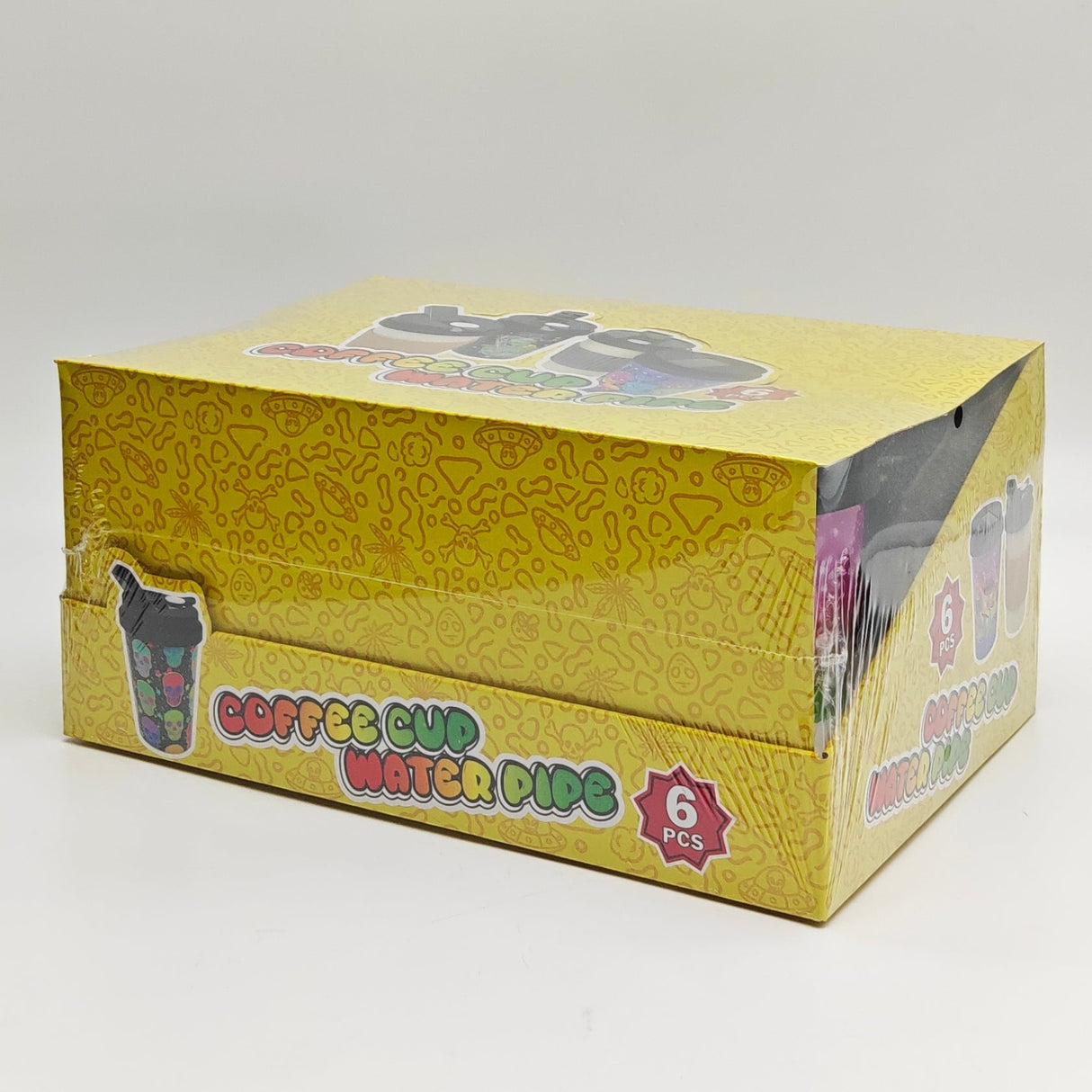 Coffee Cup Bong with ceramic bowl - Assorted Design [SP1061P-M] Resin · Silicone · Plastic Bong Super Supplys Inc