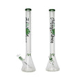 Johnny Green | 24″ 9mm Beaker with Elephant Joint and Grid Percolator Slide – Green (MJG-005) Glass Bong Canadian Distributor
