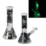 8″Glow In The Dark Glass bong – Assorted (CDGlOW-001-15)-Box of 15 Glass Bong Canadian Distributor