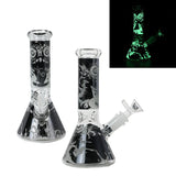 8″Glow In The Dark Glass bong – Assorted (CDGlOW-001-15)-Box of 15 Glass Bong Canadian Distributor