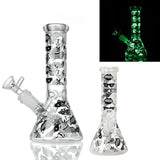 8″Glow In The Dark Glass bong – Assorted (CDGlOW-001-15)-Box of 15 Glass Bong Canadian Distributor