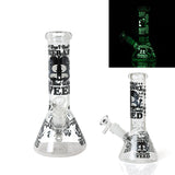 8″Glow In The Dark Glass bong – Assorted (CDGlOW-001-15)-Box of 15 Glass Bong Canadian Distributor