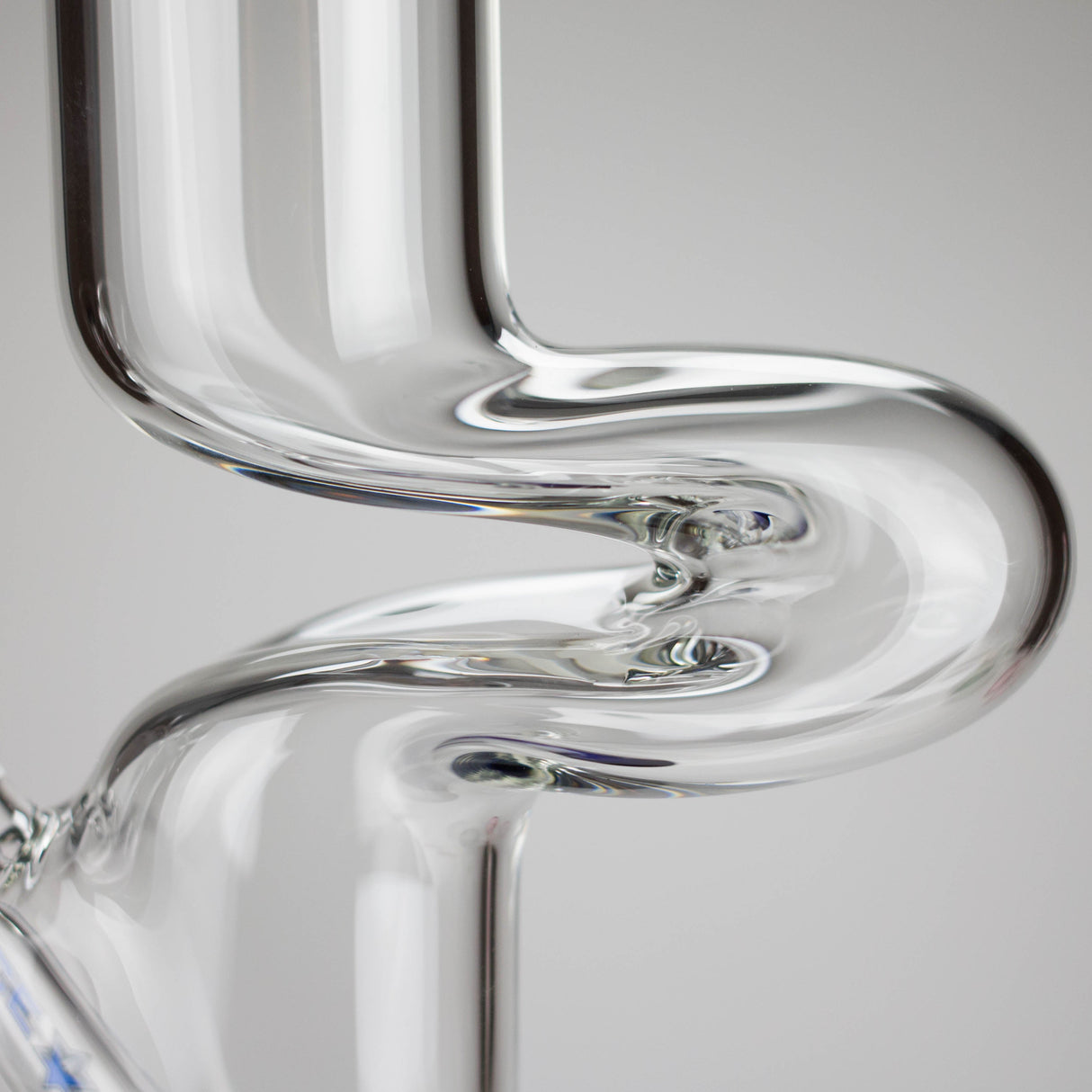 NG | 12" Zong Straight Bong – Colored Base & Slitted Downstem [G1103] Glass Bong High-End Brands Glass