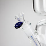 NG | 12" Zong Straight Bong – Colored Base & Slitted Downstem [G1103] Glass Bong High-End Brands Glass