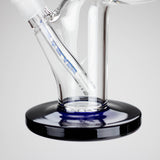 NG | 12" Zong Straight Bong – Colored Base & Slitted Downstem [G1103] Glass Bong High-End Brands Glass