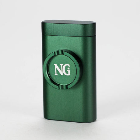 NG - Metal Dugout with Grinder [JC8042] Dugout High-End Brands Glass Green