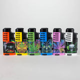 Soul Torches | Multi-Color Triple Jet Flame Torch Lighter with Cigar Punch – 12 Count Display [Model 1807] Torch Canadian Distributor