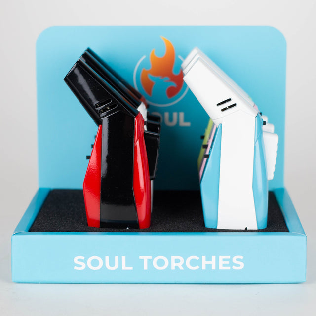 Soul Torches | Multi Color Torch lighter - 6 Count Display [1817] Torch Canadian Distributor