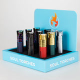 Soul Torches | Multi Color Torch lighter - 9 Count Display [1808] Torch Canadian Distributor