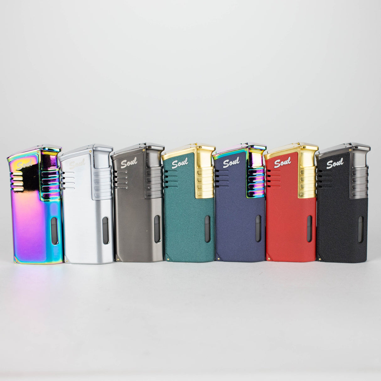 Soul Torches | Multi Color Torch lighter - 9 Count Display [1808] Torch Canadian Distributor