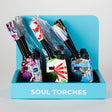 Soul Torches | Multi-Color Torch Lighter - 9 Count Display [1811] Torch Canadian Distributor