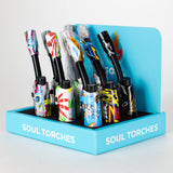 Soul Torches | Multi-Color Torch Lighter - 9 Count Display [1811] Torch Canadian Distributor